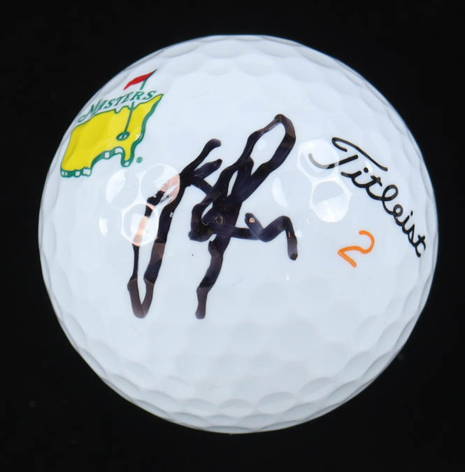 Justin Rose Signed Masters Logo Golf Ball (Beckett) at PristineAuction.com Justin Rose Signed Masters Logo Golf Ball (Beckett) at PristineAuction.com