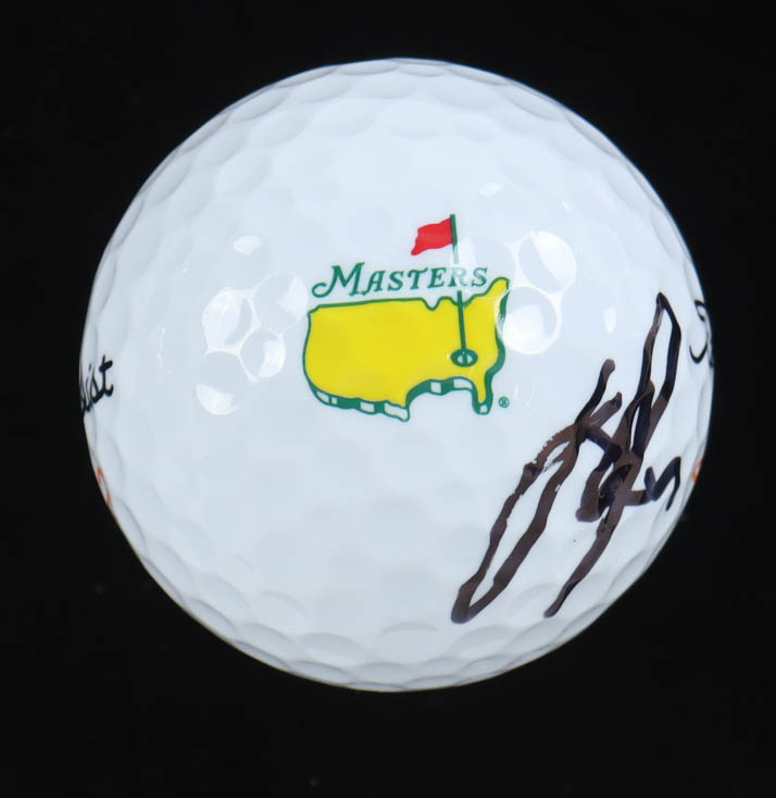 Justin Rose Signed Masters Logo Golf Ball (Beckett) at PristineAuction.com Justin Rose Signed Masters Logo Golf Ball (Beckett) at PristineAuction.com