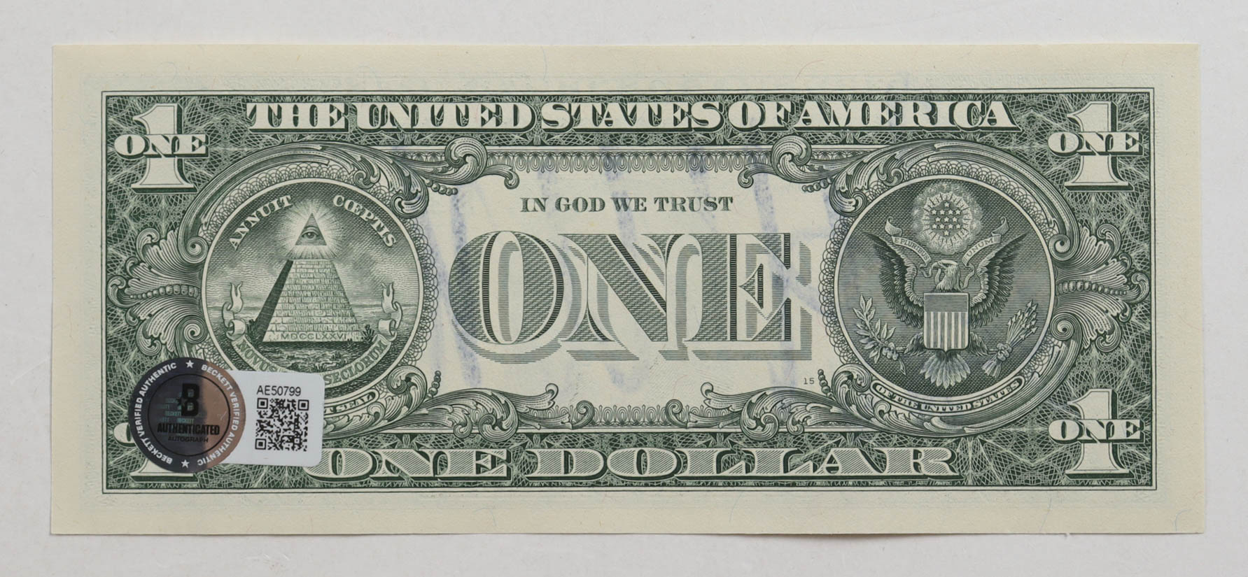 Donald Trump Signed $1 United States Bill (Beckett) at PristineAuction.com Donald Trump Signed $1 United States Bill (Beckett) at PristineAuction.com