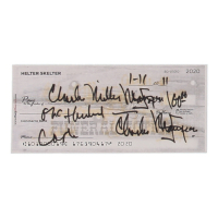 Charles Manson Signed Check (ACOA) at PristineAuction.com