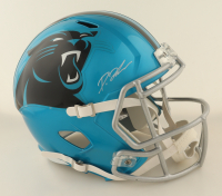 Diontae Johnson Signed Panthers Full-Size Flash Alternate Speed Helmet (JSA) at PristineAuction.com