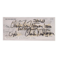 Charles Manson Signed Check (ACOA) at PristineAuction.com