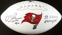 Mike Alstott Signed Buccaneers Logo Football Inscribed "SB XXXVII Champs!" (Beckett) at PristineAuction.com