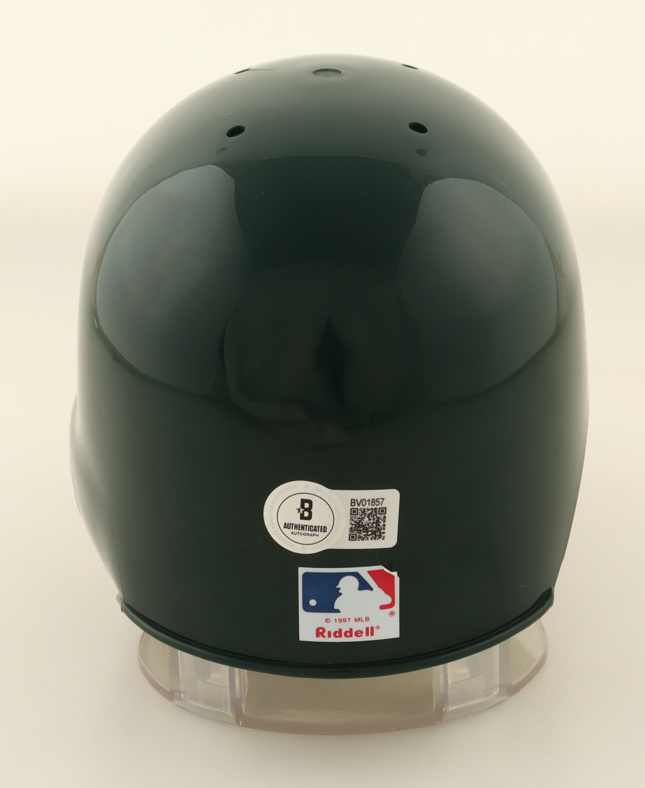 Rollie Fingers Signed Athletics Mini Batting Helmet Inscribed "HOF 92" (Beckett) at PristineAuction.com Rollie Fingers Signed Athletics Mini Batting Helmet Inscribed "HOF 92" (Beckett) at PristineAuction.com