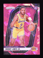 Bronny James Jr. 2024-25 Panini Prizm Prizms Pink Ice #243 RC at PristineAuction.com