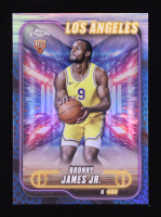 Bronny James Jr. 2024-25 Topps Chrome Blue Basketball Refractors #149 RC at PristineAuction.com