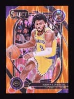Bronny James Jr. 2024-25 Select Orange Flash Prizms #290 RC at PristineAuction.com