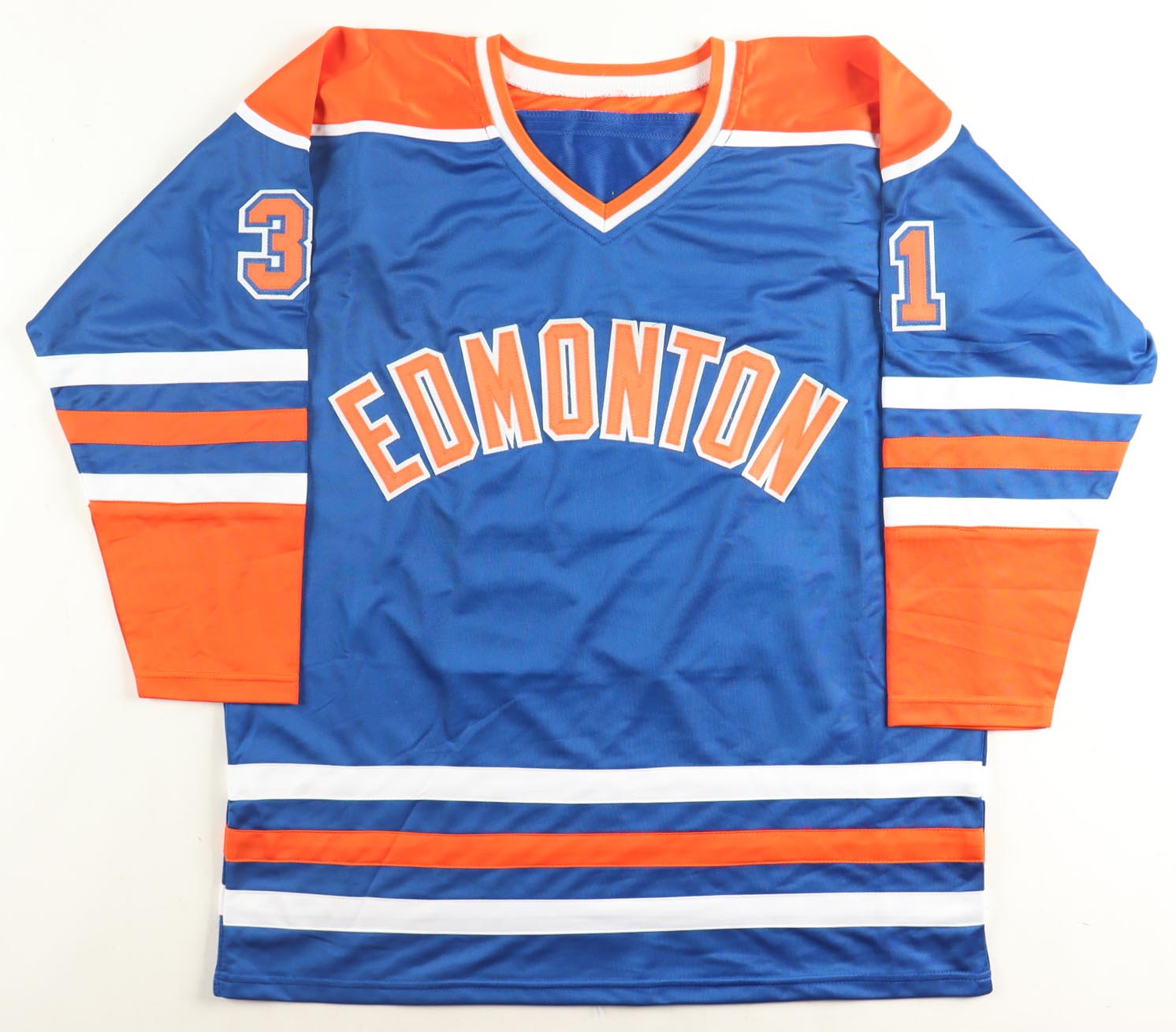 Grant Fuhr Signed Jersey Inscribed "HOF 03" (Beckett) at PristineAuction.com Grant Fuhr Signed Jersey Inscribed "HOF 03" (Beckett) at PristineAuction.com