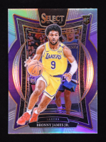 Bronny James Jr. 2024-25 Select Silver Prizms #90 RC at PristineAuction.com