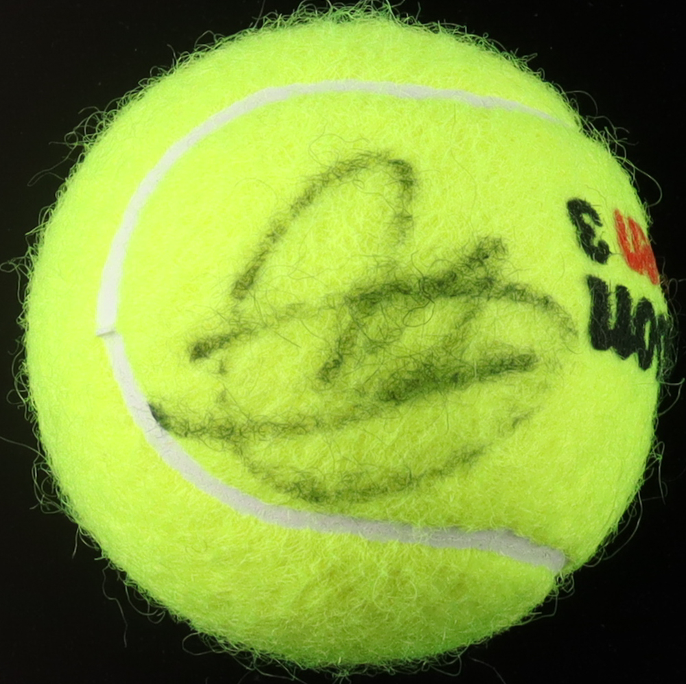 Novak Djokovic Signed Tennis Ball (JSA) at PristineAuction.com Novak Djokovic Signed Tennis Ball (JSA) at PristineAuction.com