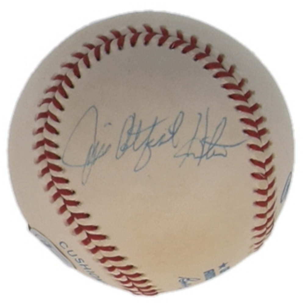 Jim "Catfish" Hunter Signed OAL Baseball (Beckett) at PristineAuction.com