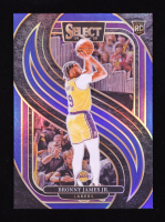 Bronny James Jr. 2024-25 Select Blue Cracked Ice Prizms #179 RC at PristineAuction.com