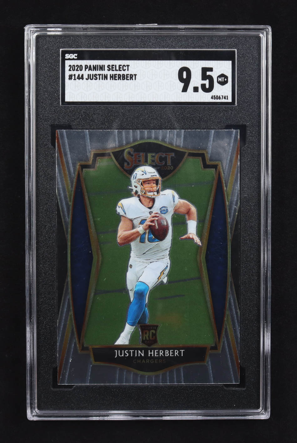 Justin Herbert 2020 Panini Select #144 RC (SGC 9.5) at PristineAuction.com Justin Herbert 2020 Panini Select #144 RC (SGC 9.5) at PristineAuction.com