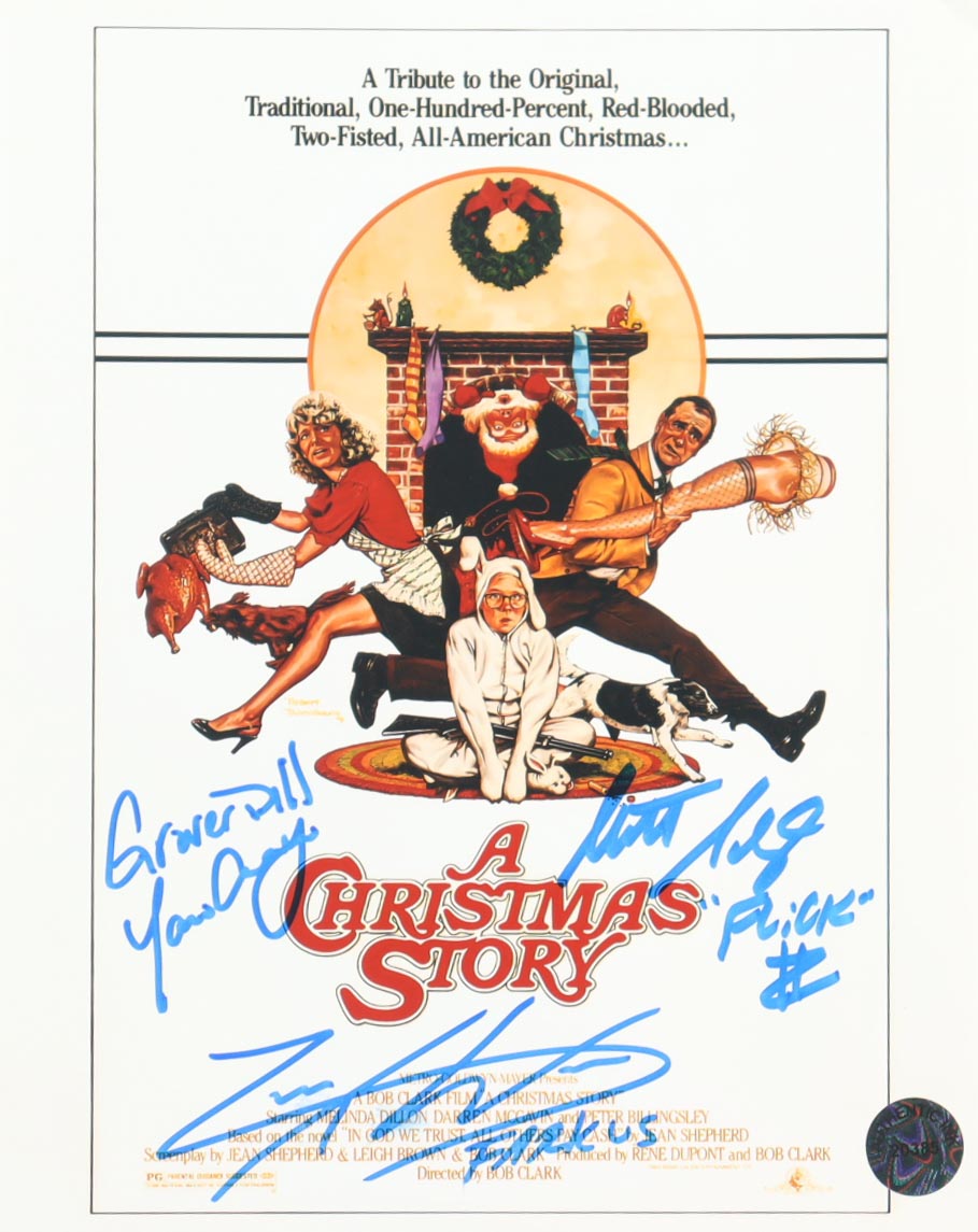 Zack Ward, Scott Schwartz & Yano Anaya Signed "A Christmas Story" 8x10 Photo Inscribed "Farkus", "'Flick'" & "Grover Dill" (Authentic Ink) at PristineAuction.com Zack Ward, Scott Schwartz & Yano Anaya Signed "A Christmas Story" 8x10 Photo Inscribed "Farkus", "'Flick'" & "Grover Dill" (Authentic Ink) at PristineAuction.com