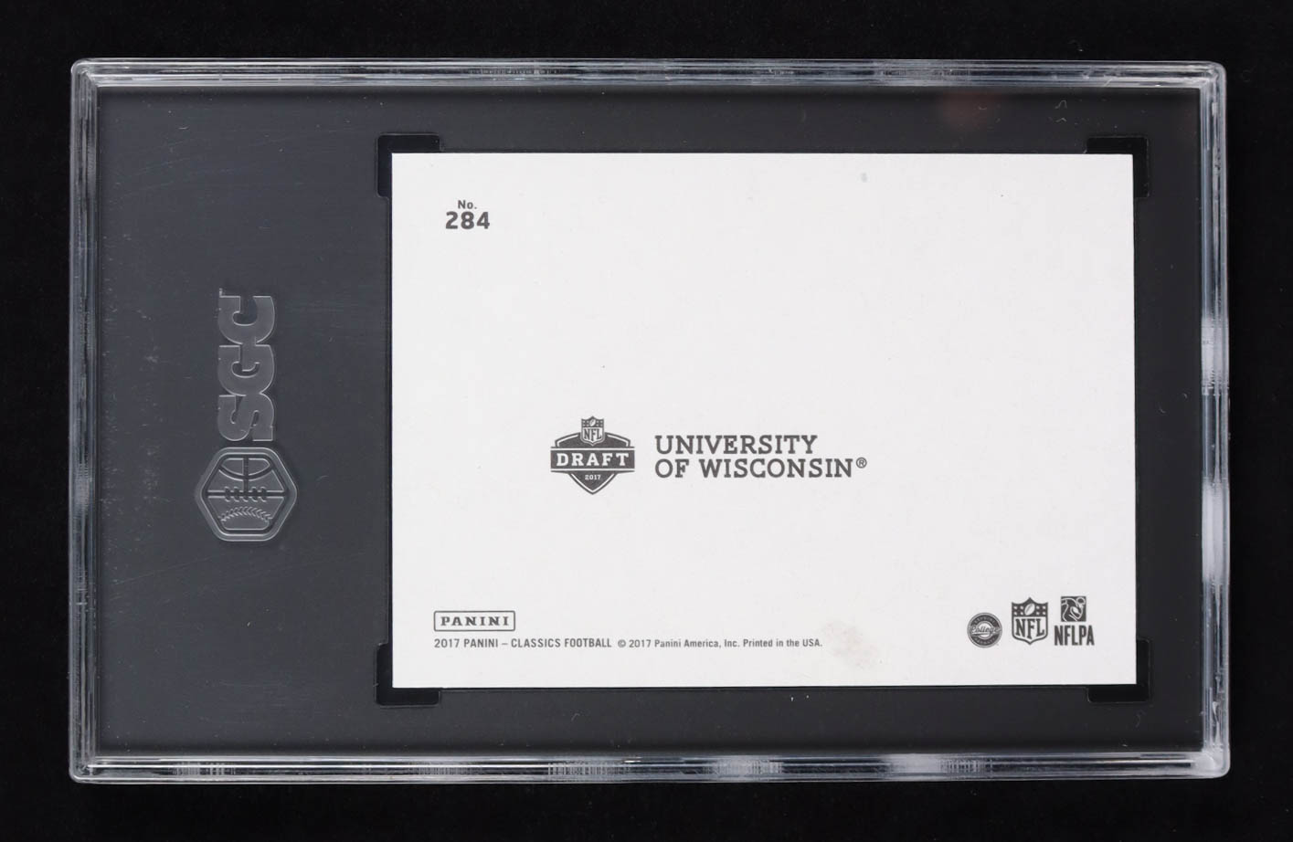 TJ Watt 2017 Panini Classics Blank Back #284 RC #35/50 (SGC 9) at PristineAuction.com TJ Watt 2017 Panini Classics Blank Back #284 RC #35/50 (SGC 9) at PristineAuction.com