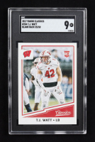 TJ Watt 2017 Panini Classics Blank Back #284 RC #35/50 (SGC 9) at PristineAuction.com
