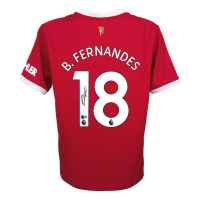 Bruno Fernandes Signed Manchester United Adidas Authentic Jersey (Beckett) at PristineAuction.com