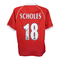 Paul Scholes Signed Manchester United Nike Authentic Jersey (Beckett) at PristineAuction.com