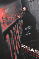 Neve Campbell, Matthew Lillard & Skeet Ulrich Signed "Scream" 27x40 Rolled Movie Poster With Character Name Inscriptions (JSA) at PristineAuction.com
