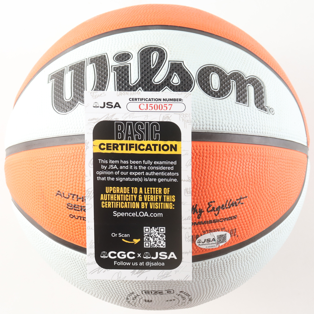 Paige Bueckers Signed WNBA Basketball (JSA) at PristineAuction.com Paige Bueckers Signed WNBA Basketball (JSA) at PristineAuction.com