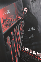 Neve Campbell, Matthew Lillard & Skeet Ulrich Signed "Scream" 27x40 Rolled Movie Poster With Character Name Inscriptions (JSA) at PristineAuction.com