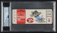 Nolan Ryan Signed 1990 Original Game Ticket (PSA Auto 10) at PristineAuction.com