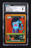 Nocturna 2025 Spongebob Chrome Topps Orange Refractor #188 #02/25 (CGC 8) at PristineAuction.com