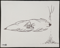 Tommy Chong Signed 8x10 Canvas with Hand-Drawn Sketch (JSA) at PristineAuction.com