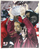Jimbo Fisher Signed Florida State Seminoles 24x30 Photo on Canvas (PSA) at PristineAuction.com