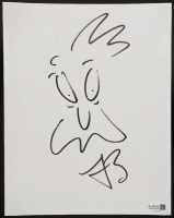 H. Jon Benjamin Signed 8x10 Canvas with Hand-Drawn Sketch (JSA) at PristineAuction.com