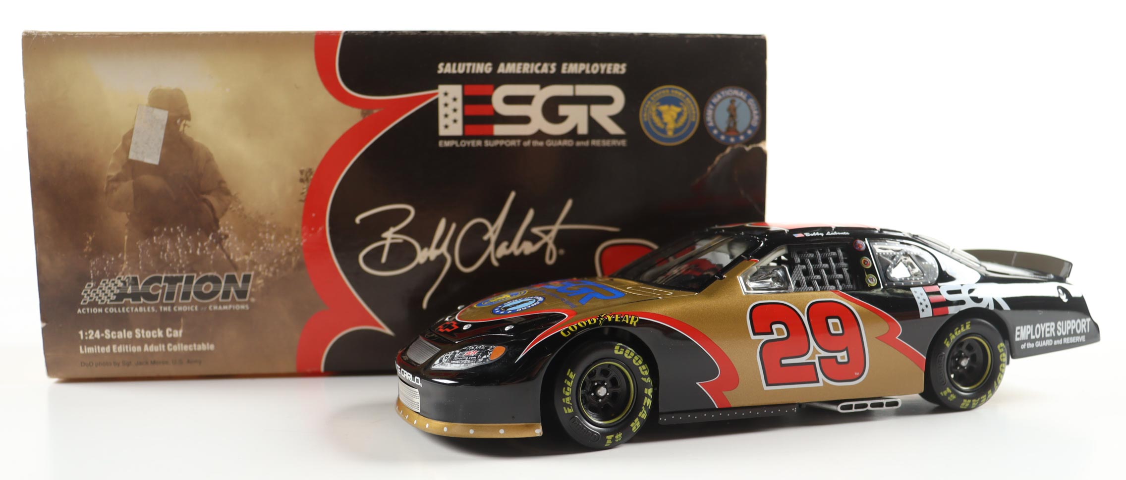 Bobby Labonte LE #29 ESGR Army Reserves - 2004 Monte Carlo - 1:24 Diecast Car at PristineAuction.com Bobby Labonte LE #29 ESGR Army Reserves - 2004 Monte Carlo - 1:24 Diecast Car at PristineAuction.com