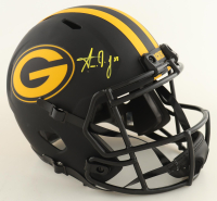 Aaron Jones Signed Packers Full-Size Eclipse Alternate Speed Helmet (JSA) at PristineAuction.com