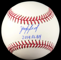 Yordan Alvarez Signed OML Baseball Inscribed "2019 AL ROY" (MLB & Fanatics) at PristineAuction.com
