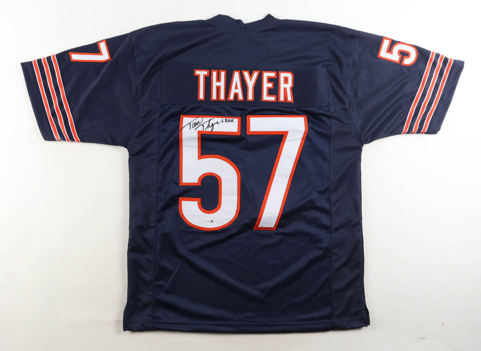 Tom Thayer Signed Jersey Inscribed "SB XX" (JSA) at PristineAuction.com Tom Thayer Signed Jersey Inscribed "SB XX" (JSA) at PristineAuction.com
