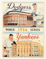 Enos Slaughter, Don Larsen & Hank Bauer Signed 1956 World Series Program Magazine (Beckett) at PristineAuction.com