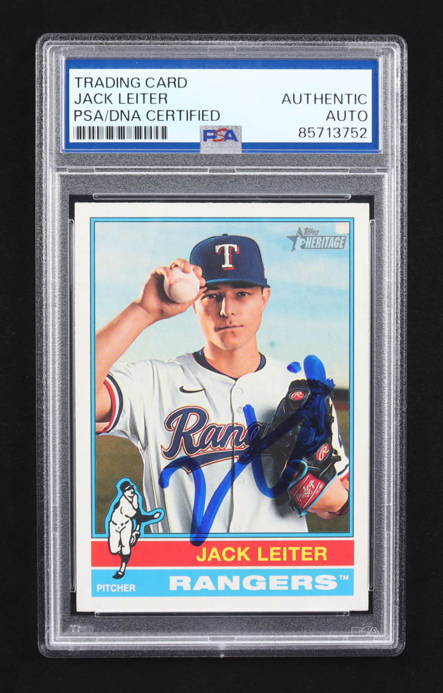 Jack Lieter Signed 2025 Topps Heritage #463 (PSA) at PristineAuction.com Jack Lieter Signed 2025 Topps Heritage #463 (PSA) at PristineAuction.com