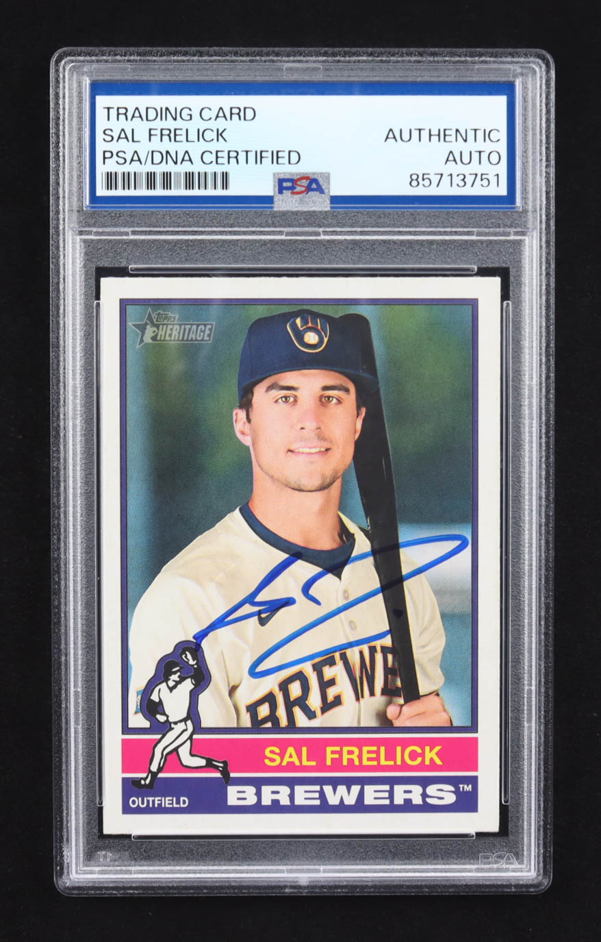 Sal Frelick Signed 2025 Topps Heritage #427 (PSA) at PristineAuction.com Sal Frelick Signed 2025 Topps Heritage #427 (PSA) at PristineAuction.com