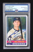 Sal Frelick Signed 2025 Topps Heritage #427 (PSA) at PristineAuction.com