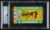 Reggie Jackson Signed 1972 Original World Series Game Ticket (PSA Auto 10) at PristineAuction.com