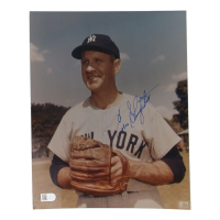 Enos Slaughter Signed Yankees 8x10 Photo (AIV) at PristineAuction.com