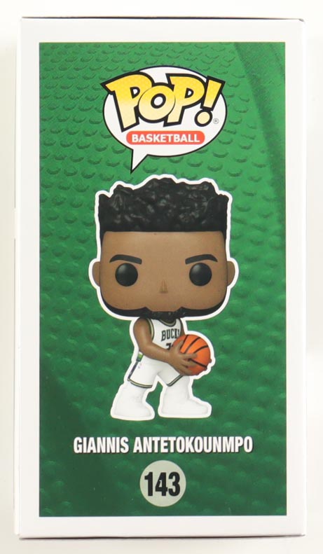 Giannis Antetokounmpo Signed Bucks #143 Funko Pop! Vinyl Figure (JSA) at PristineAuction.com Giannis Antetokounmpo Signed Bucks #143 Funko Pop! Vinyl Figure (JSA) at PristineAuction.com