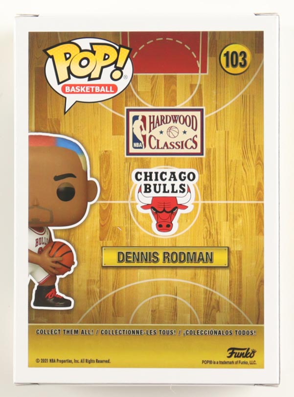 Dennis Rodman Signed Bulls #103 Funko Pop! Vinyl Figure (JSA) at PristineAuction.com Dennis Rodman Signed Bulls #103 Funko Pop! Vinyl Figure (JSA) at PristineAuction.com