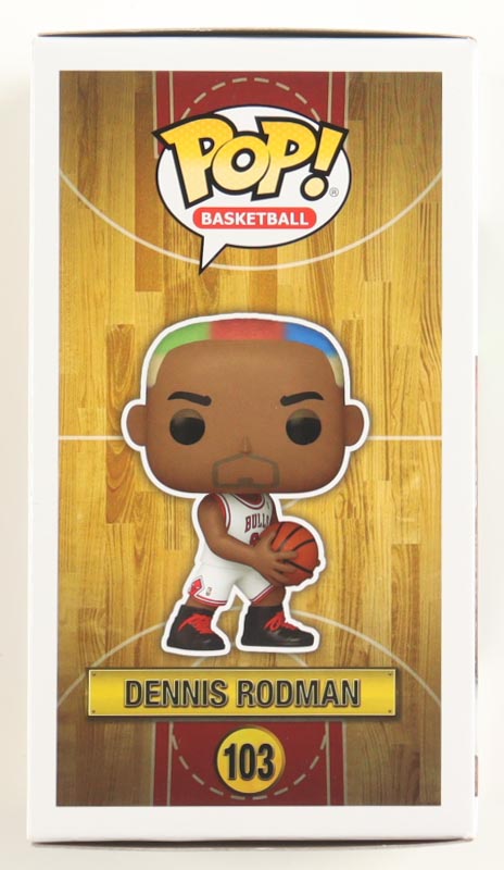 Dennis Rodman Signed Bulls #103 Funko Pop! Vinyl Figure (JSA) at PristineAuction.com Dennis Rodman Signed Bulls #103 Funko Pop! Vinyl Figure (JSA) at PristineAuction.com