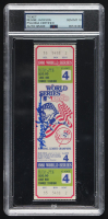 Reggie Jackson Signed 1980 Original World Series Game Ticket (PSA Auto 10) at PristineAuction.com