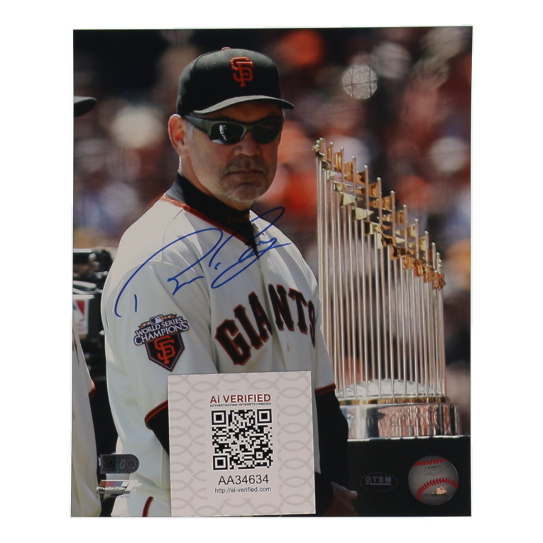 Bruce Bochy Signed Giants 8x10 Photo (AIV) at PristineAuction.com Bruce Bochy Signed Giants 8x10 Photo (AIV) at PristineAuction.com