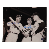 Duke Snider & Pee Wee Reese Signed Dodgers 8x10 Photo (AIV) at PristineAuction.com