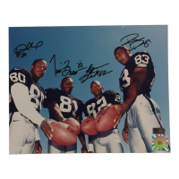 Raiders 8x10 Photo Signed By (4) Including Tim Brown & Desmond Howard (AIV) at PristineAuction.com