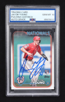 Jacob Young Signed 2024 Topps Series Two #397 RC (PSA | Autograph Graded PSA 10) at PristineAuction.com