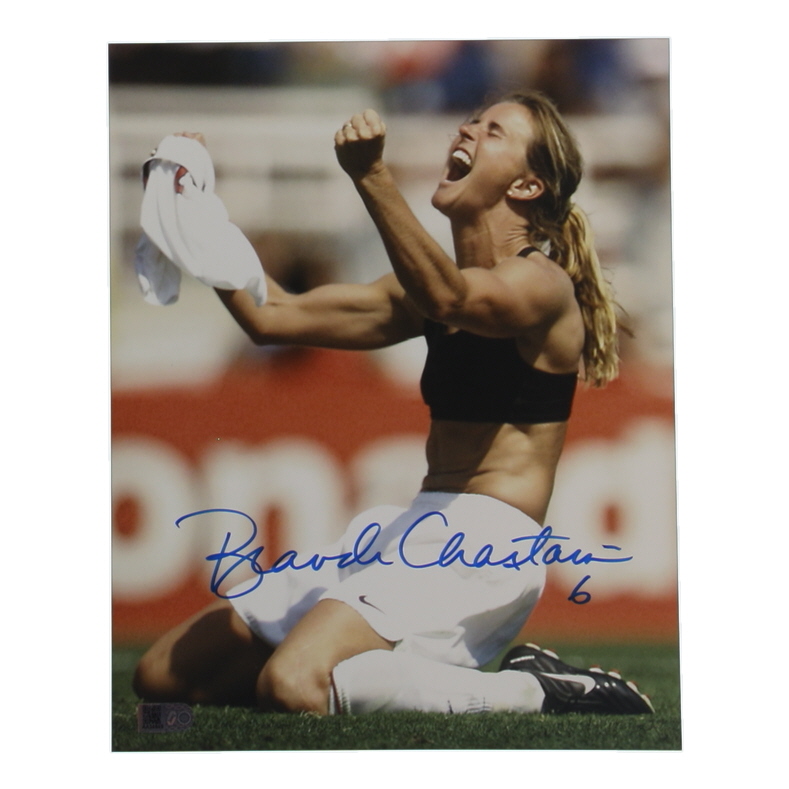 Brandi Chastain Signed Team USA 8x10 Photo Inscribed "6" (AIV) at PristineAuction.com Brandi Chastain Signed Team USA 8x10 Photo Inscribed "6" (AIV) at PristineAuction.com