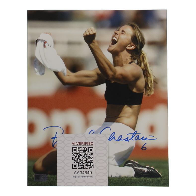 Brandi Chastain Signed Team USA 8x10 Photo Inscribed "6" (AIV) at PristineAuction.com Brandi Chastain Signed Team USA 8x10 Photo Inscribed "6" (AIV) at PristineAuction.com